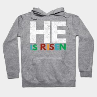 He Is Risen Cool Motivational Easter Christian Hoodie